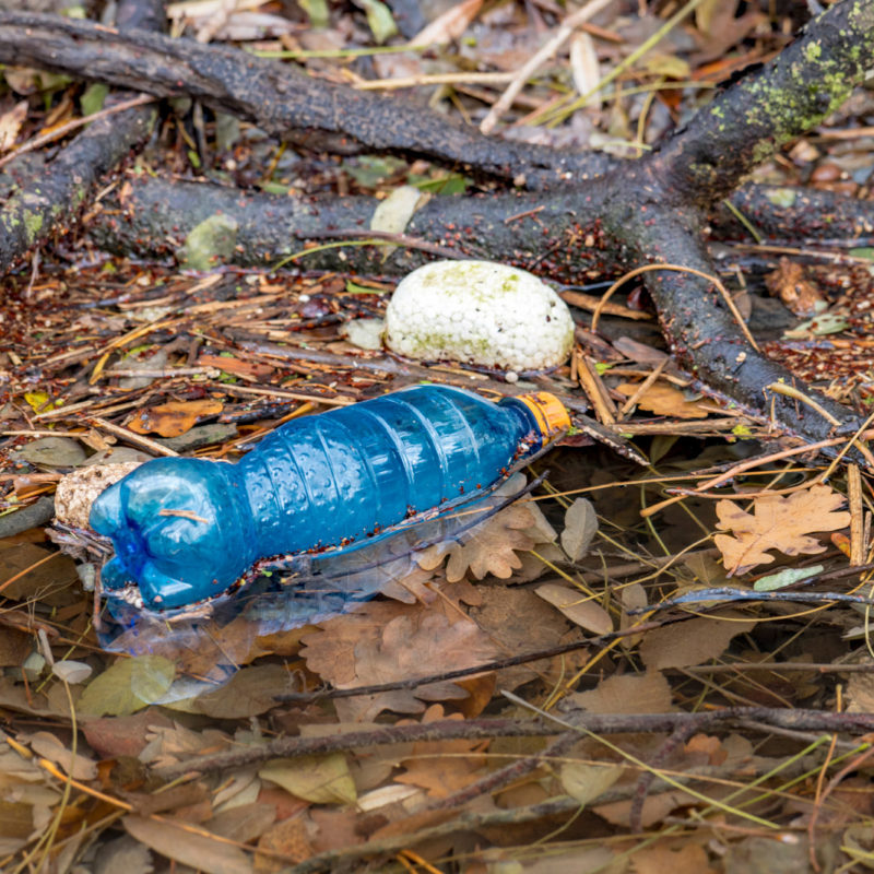 Pokud se plastová lahev dostane do řeky, bude v ní plout, dokud ji někdo neodstraní.